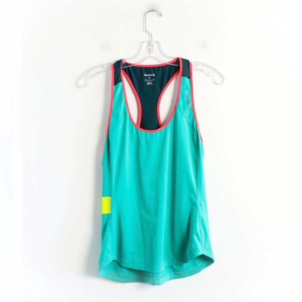 Reebok Playice sleeveless racerback tank top gym sport lightweight performance S